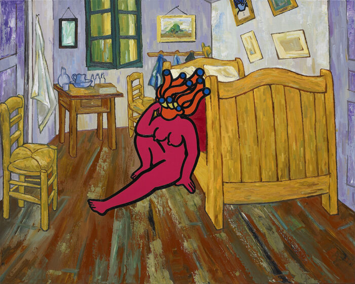 The Bedroom in Arles1, oil on canvas 73x91cm 2021