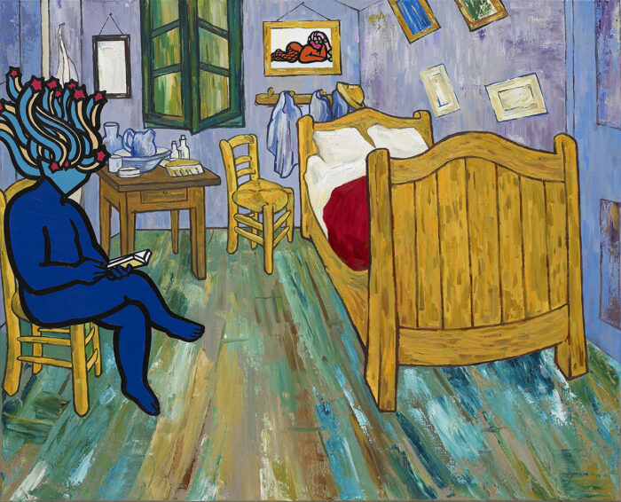 The Bedroom in Arles2, oil on canvas 73x91cm 2021